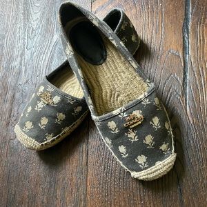 Coach
Black & Ivory Rhodelle Espadrille Flats